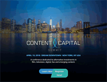 Tablet Screenshot of contentcapitalsummit.com